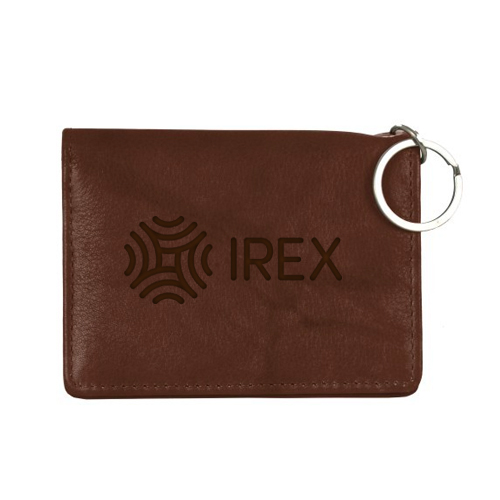 Leather ID Holder Brown