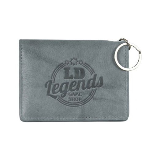 Leather ID Holder Gray