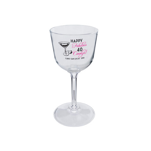 Standard Stem Acrylic Wine Glass - 7oz. Clear