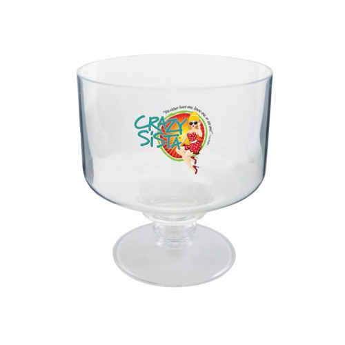 Stemless Custom  Acrylic Margarita Glass - 18 oz