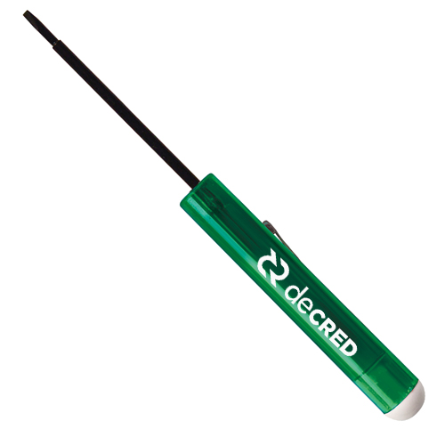 Tech Blade - Button Top Screwdriver-2.5mm  Translucent Green