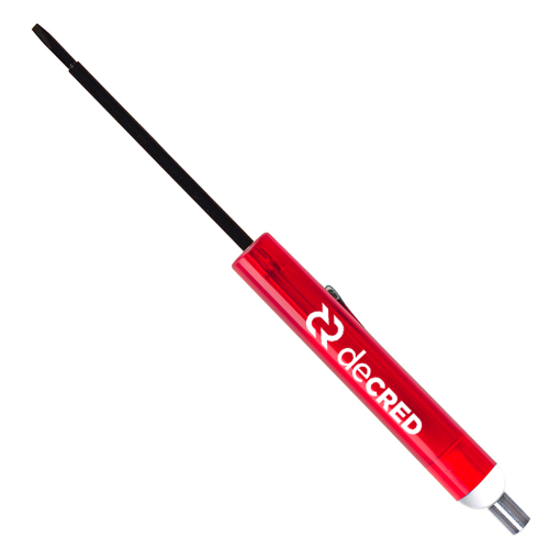 Tech Blade - Magnet Top Screwdriver (2.5mm )  Translucent Red