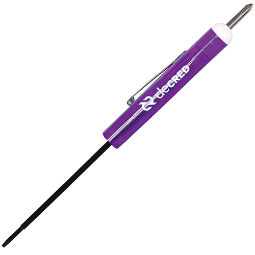 Tech Blade 2.5mm- #0 Phillips Top Screwdriver  Translucent Purple