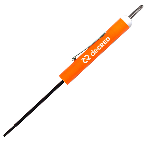 Tech Blade 2.5mm- #0 Phillips Top Screwdriver  Orange