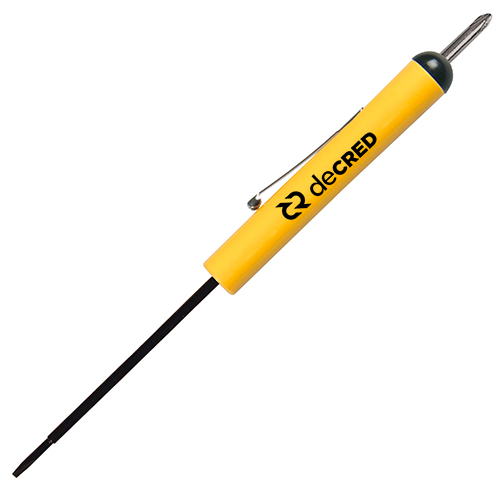 Tech Blade 2.5mm- #0 Phillips Top Screwdriver  Yellow