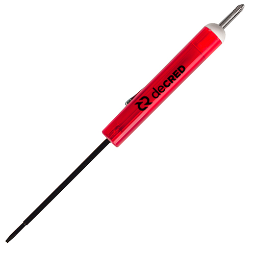 Tech Blade 2.5mm- #0 Phillips Top Screwdriver  Translucent Red