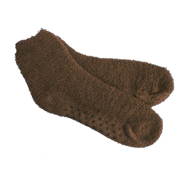 Fuzzy Socks Brown