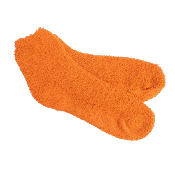 Fuzzy Socks Fluorescent Orange