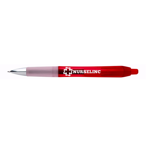 Custom BIC® Intensity® Clic™ Gel Pen Clear Red