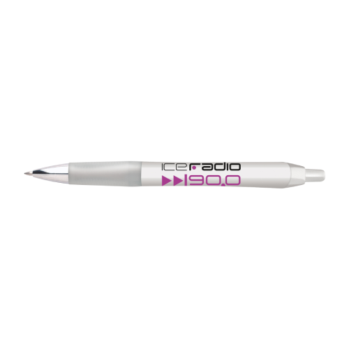 BIC White Intensity Clic Gel Pen with Black Ink