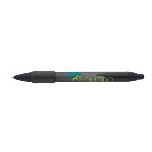 BIC® WideBody® Clear Custom Grip Pen Black