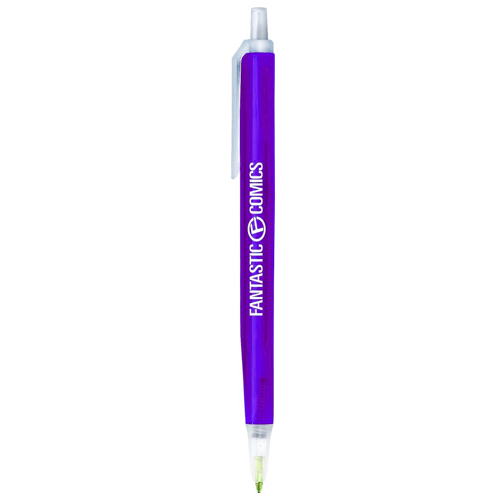 Custom BIC® Tri-Stic® Clear Pen Purple