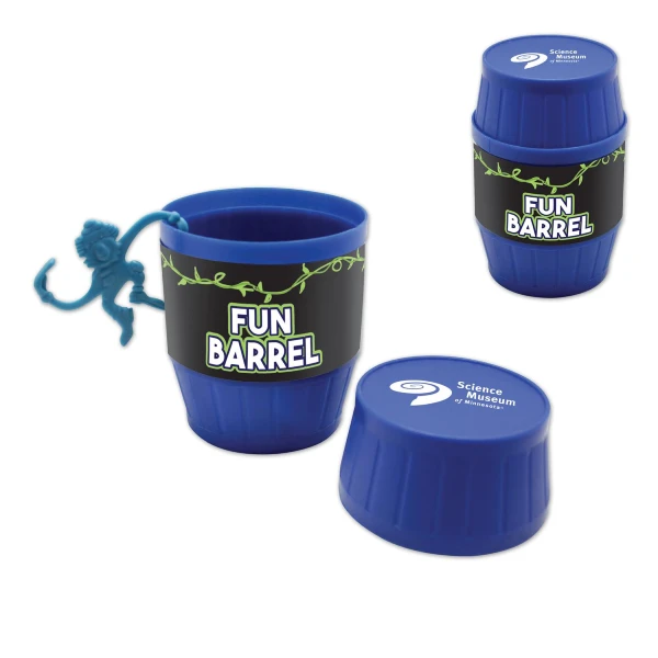 Fun Barrel of Monkeys Blue