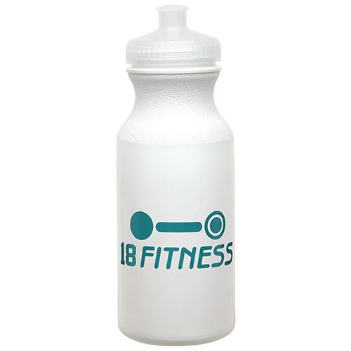 Economy Bottle with Push-Pull Lid 20 oz Clear