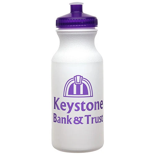 Economy Bottle with Push-Pull Lid 20 oz Purple