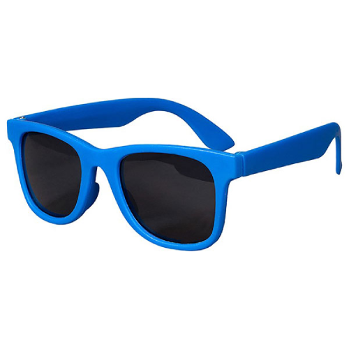 Youth Single Tone Matte Sunglasses Blue