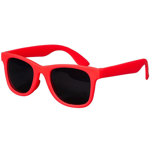 Youth Single Tone Matte Sunglasses Red