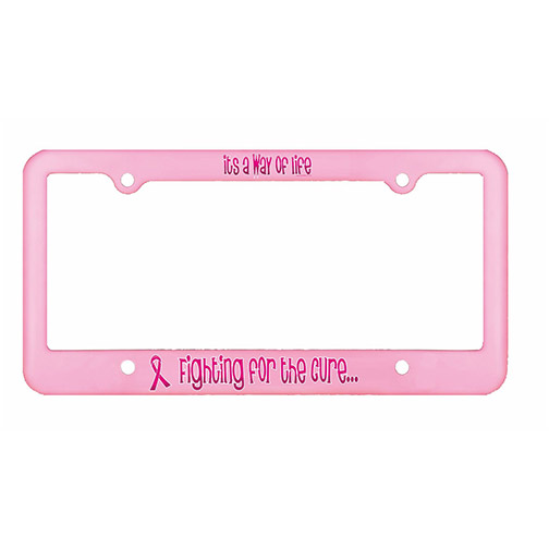 License Plate Frame-4Holes,Full Color Digital Pink
