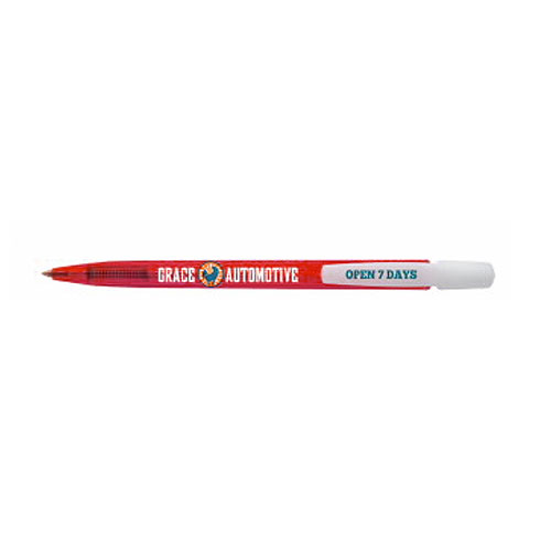 Custom BIC® Media Clic™ Ice Pen  Red