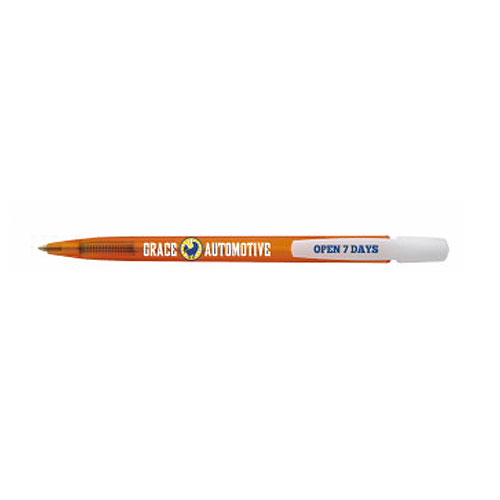 Custom BIC® Media Clic™ Ice Pen  Orange