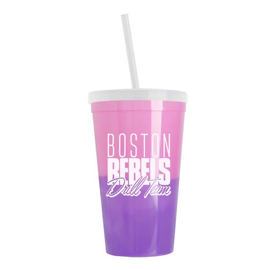 Cool Color Change Straw Tumbler Frost - Pink-to-Violet
