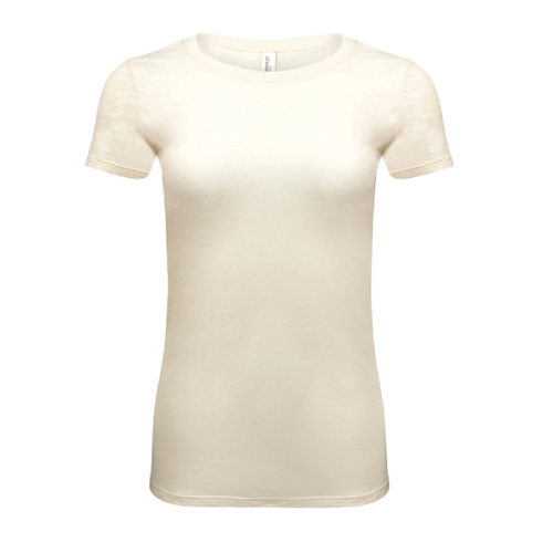Threadfast Ladies' Triblend Short-sleeve T-Shirt Cream Triblend