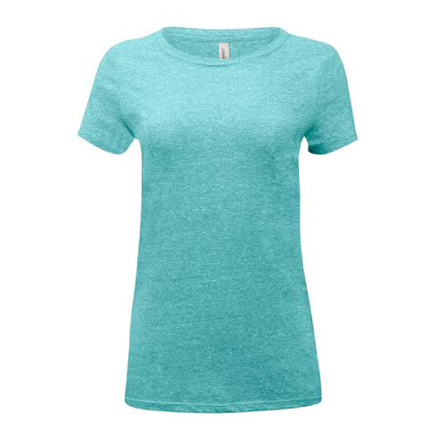 Threadfast Ladies' Triblend Short-sleeve T-Shirt Mint Triblend
