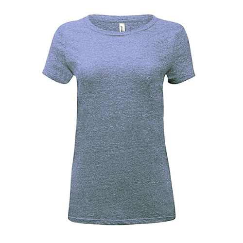 Threadfast Ladies' Triblend Short-sleeve T-Shirt Navy Triblend