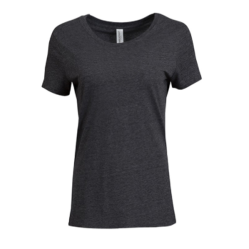 Threadfast Ladies' Triblend Short-sleeve T-Shirt Black