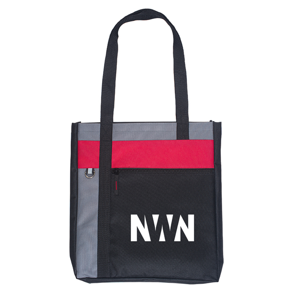 Happy De Stijl Polyester Tote Bag  Red