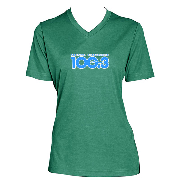 Team 365® Ladies Sonic Heather Performance T-Shirt Forest Green