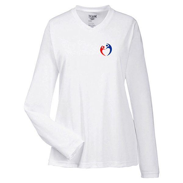 Team 365® Ladies Zone Performance Long-Sleeve T-Shirt  White