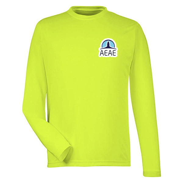 Team 365® Men's Zone Performance Long-Sleeve T-Shirt Safety Yellow