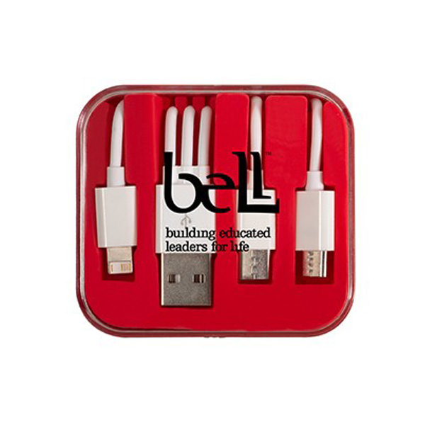Charging Cable in Square Case-3-In-1  