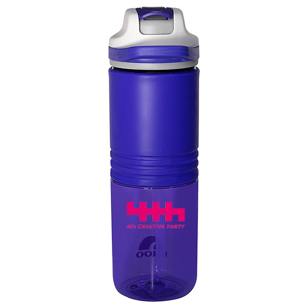 Swift Silicone Straw Bottle by Igloo-24 oz. Translucent Purple