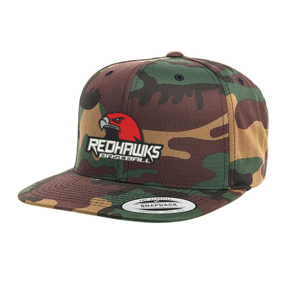 YP ClassicsTM Adult 6-Panel Structured Flat Visor Classic Snapba Camo