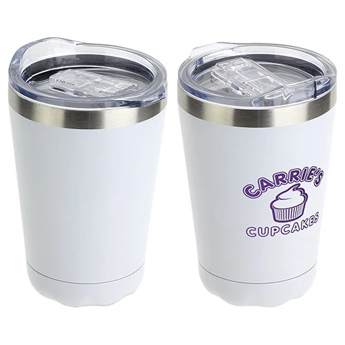 Cadet 9 oz. Vacuum Insulated Stainless Steel Tumbler  White