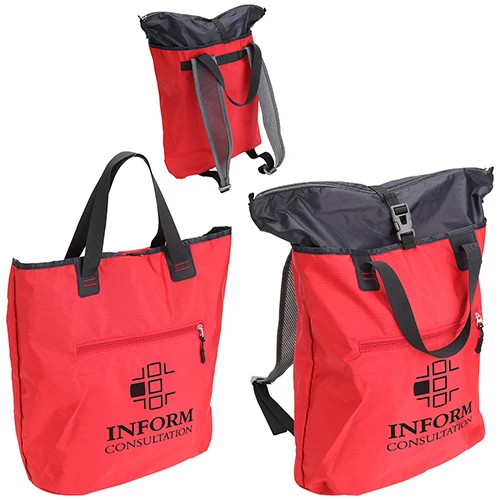 Expedition 2-in-1 Backpack + Tote Bag  Red