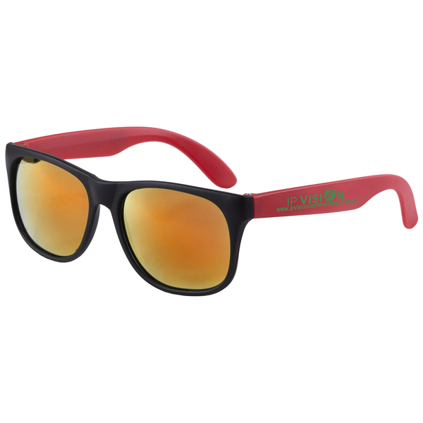 Newport Tint Colored Mirror Tint Sunglasses  Red
