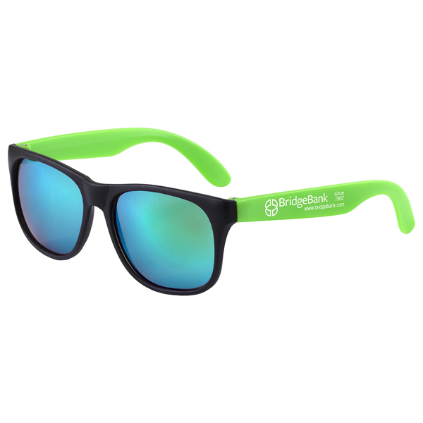Newport Tint Colored Mirror Tint Sunglasses  Lime Green