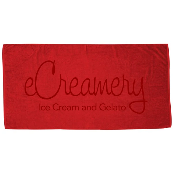Jewel Colored Collection Beach Towel  Red