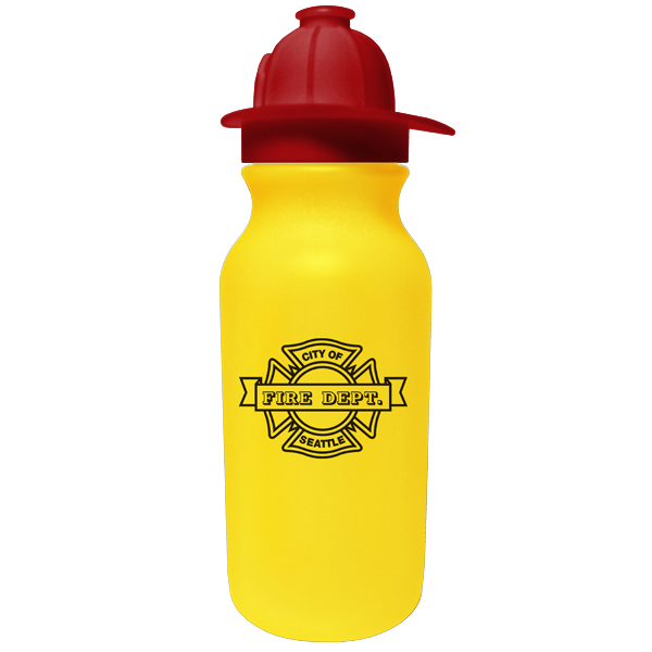 Fireman Helmet Water Bottle