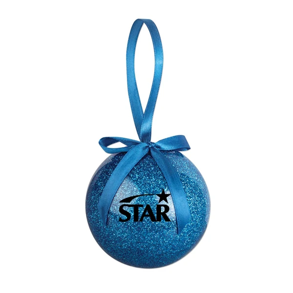 Glitter Ornament  Blue