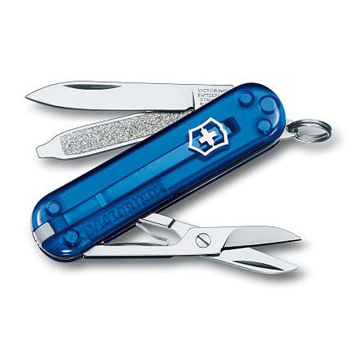 Victorinox® Swiss Army Classic Knife Translucent Blue