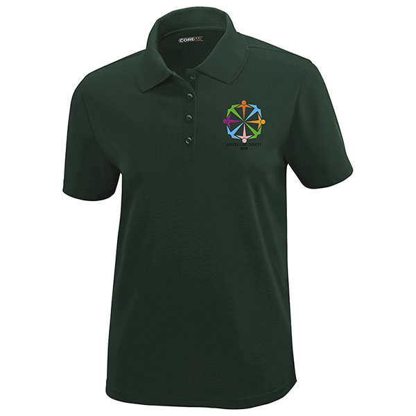 Core 365TM Ladies Performance Pique Polo Forest Green