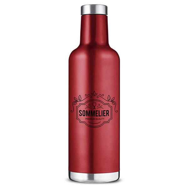  Alsace Vacuum Insulated Wine Bottle  Red