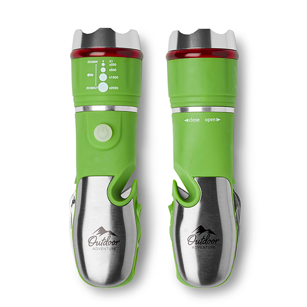 Multi Tool with Flashlight  Green
