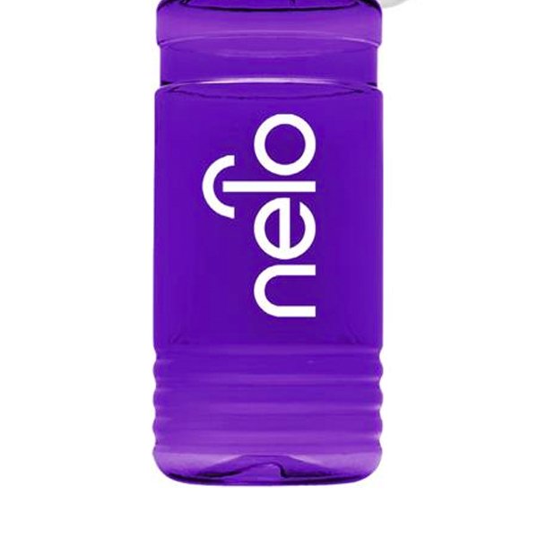 UpCycle RPET Bottle Tethered Lid-20 Oz.  Translucent Violet