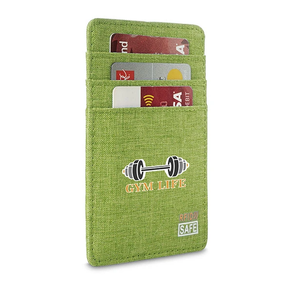 Heathered RFID Wallet with 6 Card Pockets 