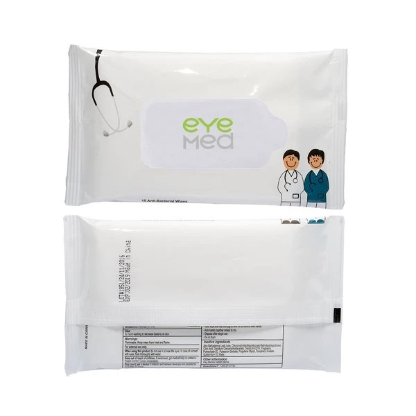 Antibacterial Pouch Wipes-Doctor & Nurse White